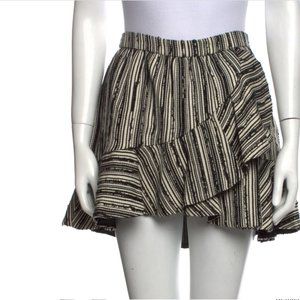 Love Shack Fancy Striped Mini Skirt size XL